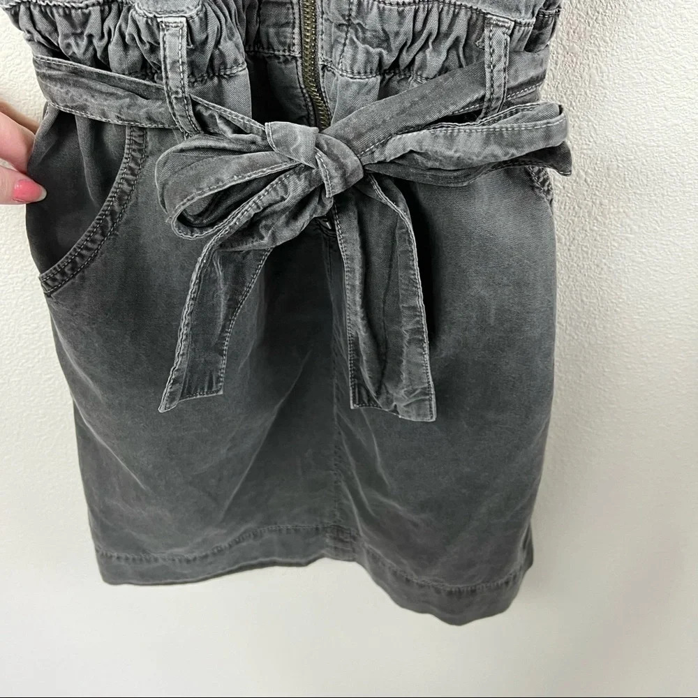 NSF Polly Zip Dress Cotton Pigment Black Denim Casual Women’s Streetwear 0 - Picture 7 of 13